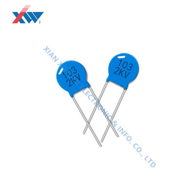 Guter Preis Keramischer Hochspannungs-Porzellankondensator 103M/2KV 10NF 2000V P7.5MM Blau online