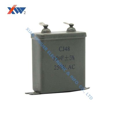Guter Preis Hochspannungsfolienkondensator CJ48 250VDC 10uF, metallisierter dielektrischer Papierkondensator online